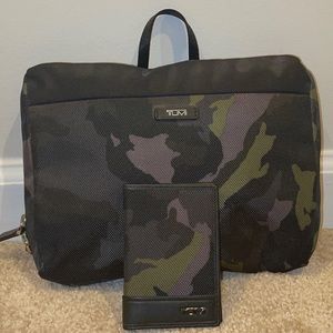 Tumi Camo Packable Duffle Bag & Wallet Set